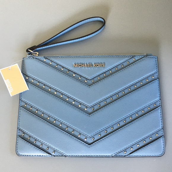 Michael Kors NEW Ellis Studded Clutch - Picture 1 of 7